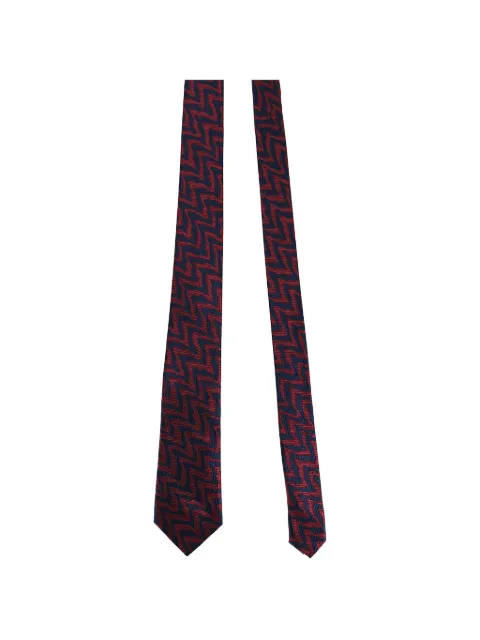 Missoni corbata Zigzag de seda