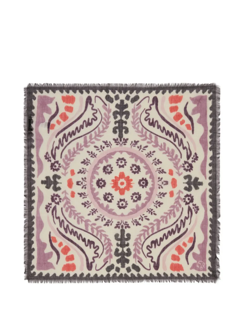 Marc O'Polo printed square scarf Beige