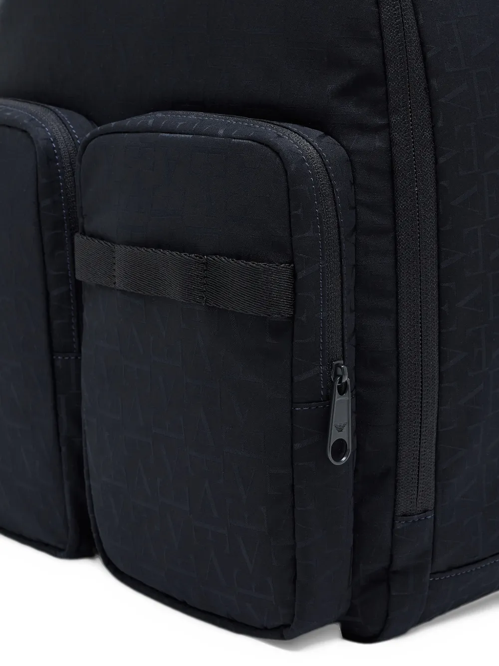 Emporio Armani Kids logo-jacquard backpack Zwart