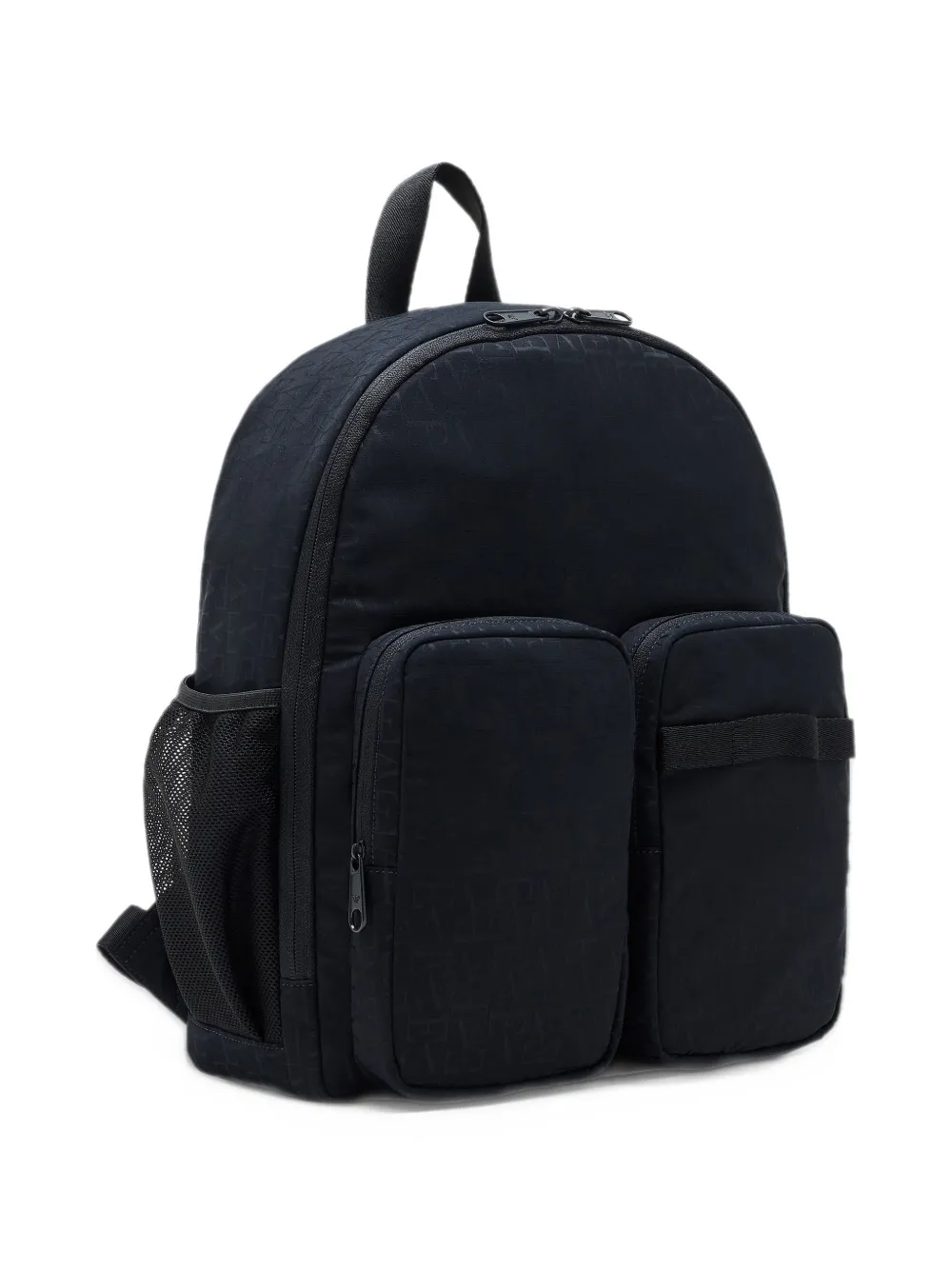 Emporio Armani Kids logo-jacquard backpack Zwart