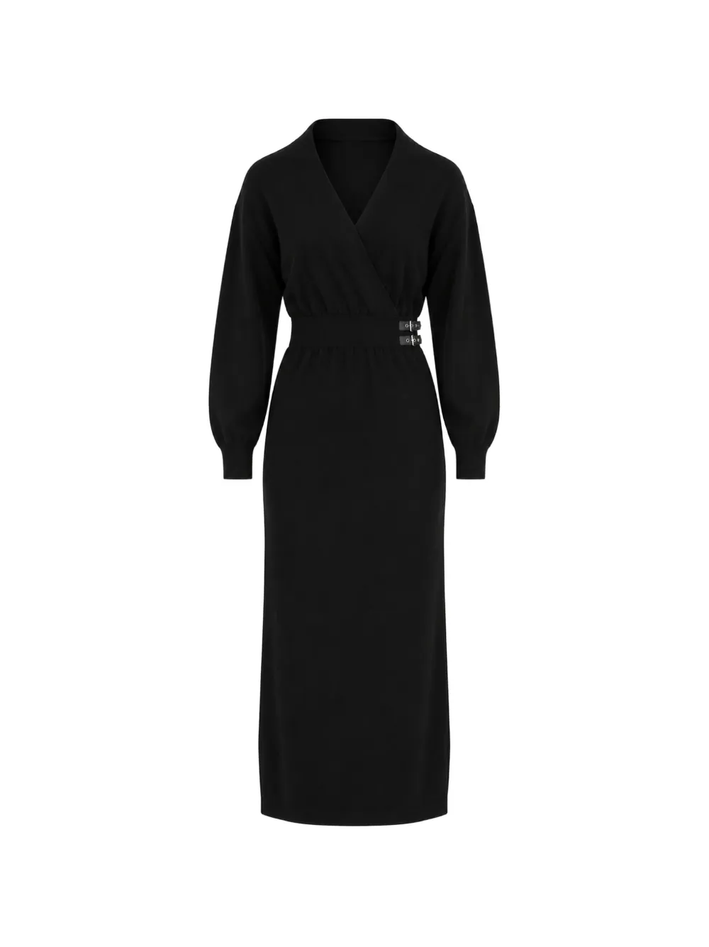 LIU JO dress in knit with buckles Zwart