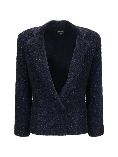 Giorgio Armani sequin-embellished bouclé blazer