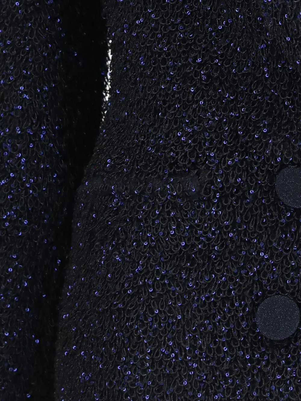 Giorgio Armani Bouclé blazer verfraaid met pailletten Blauw