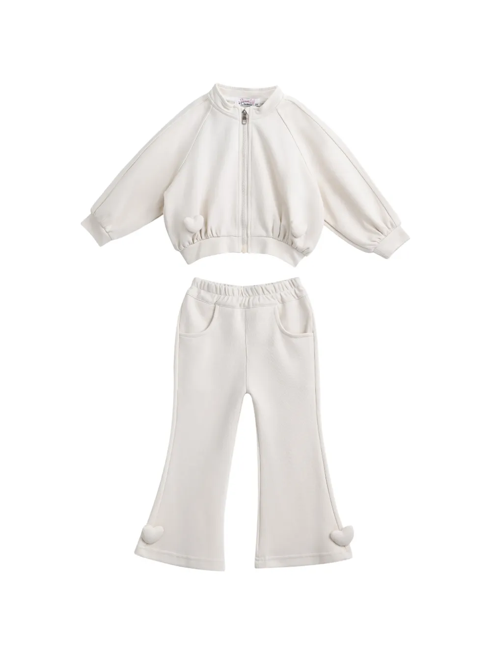 Sweet Cactus heart-motif tracksuit set (set of two) - Toni neutri