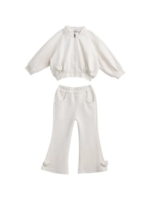 Sweet Cactus heart-motif tracksuit set (set of two)
