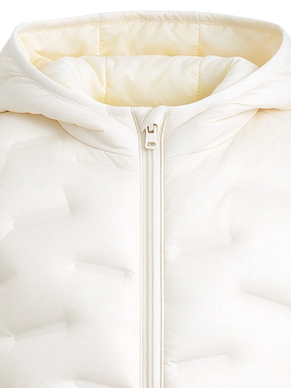 Mimi Tutu hooded puffer jacket Wit