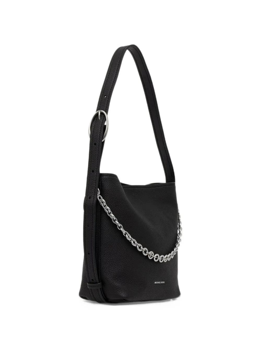Michael Kors Nolita large suede bucket bag Zwart