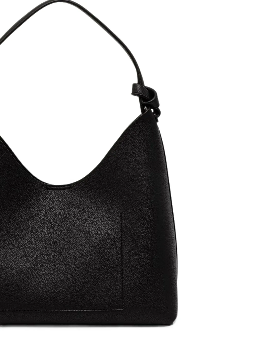 DKNY knot-detail pebbled-effect tote bag Zwart