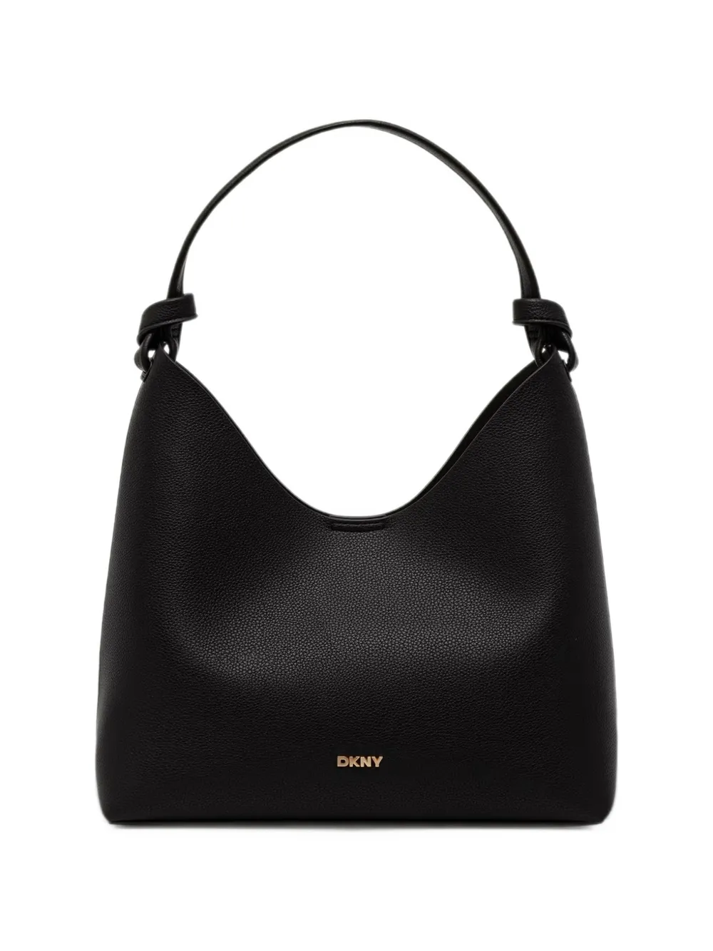 DKNY knot-detail pebbled-effect tote bag - Nero