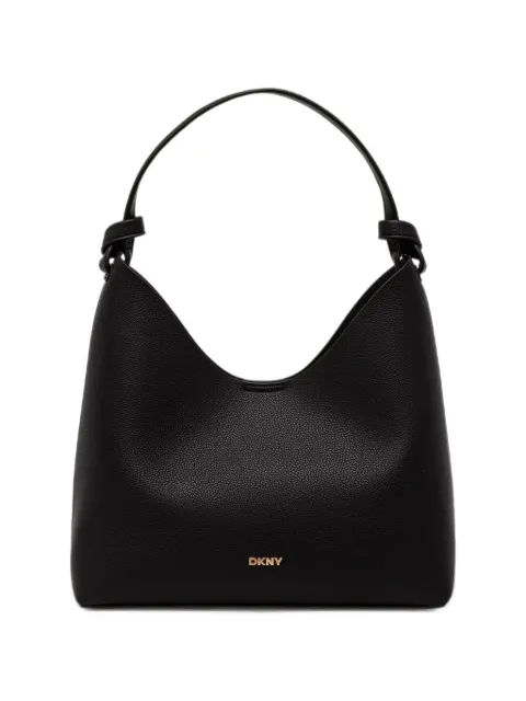 DKNY knot-detail pebbled-effect tote bag