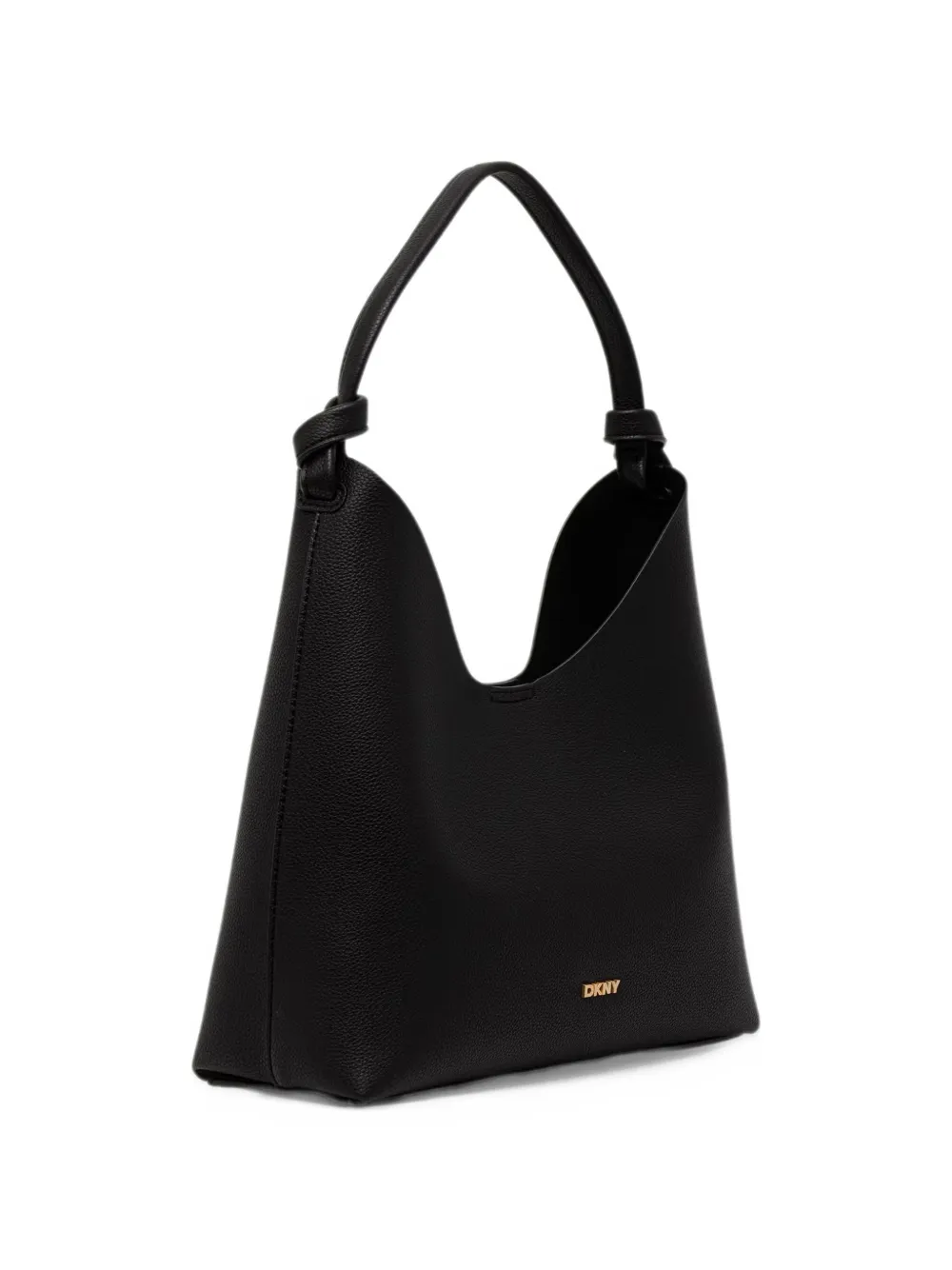 DKNY knot-detail pebbled-effect tote bag Zwart