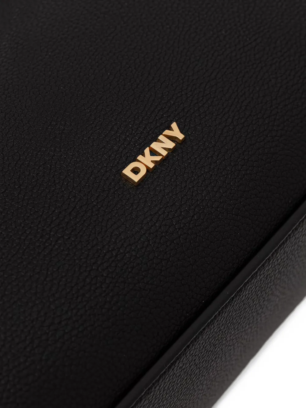 DKNY knot-detail pebbled-effect tote bag Zwart