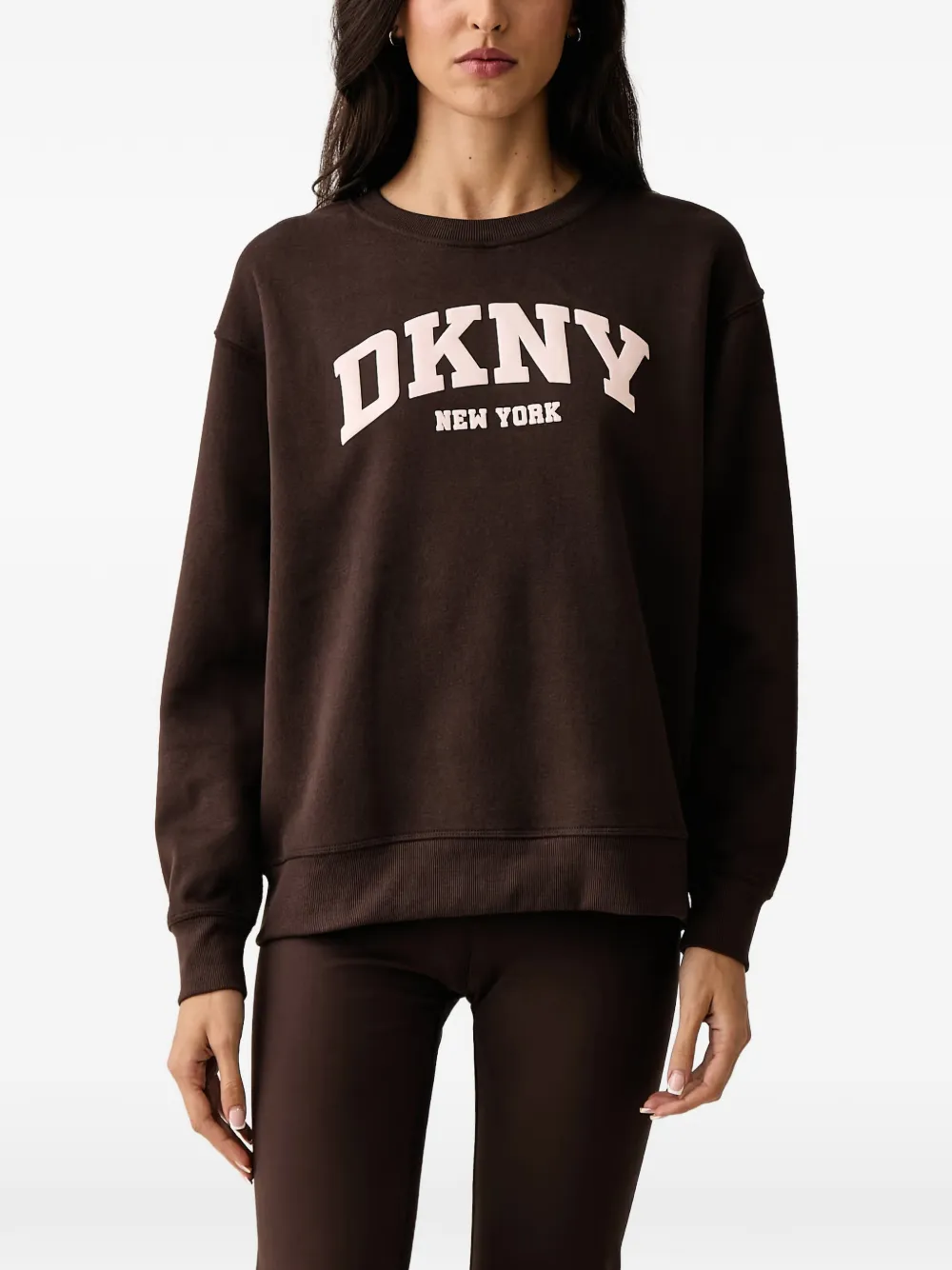 DKNY Puff logo-print sweatshirt Bruin