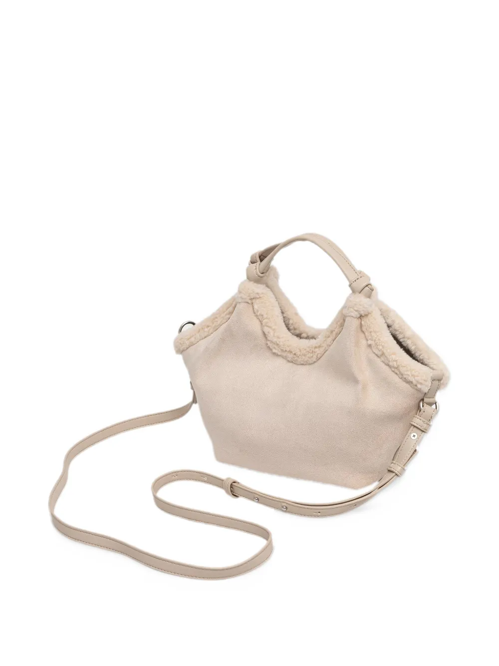DKNY logo-patch two-way tote bag Beige