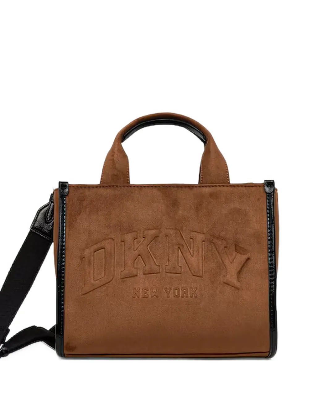 DKNY small Hadlee logo-debossed tote bag Bruin