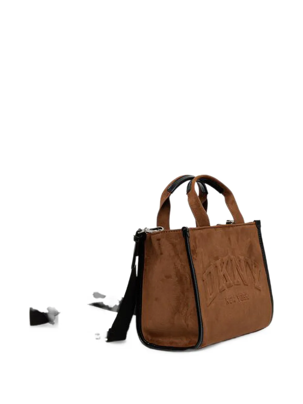 DKNY small Hadlee logo-debossed tote bag Bruin