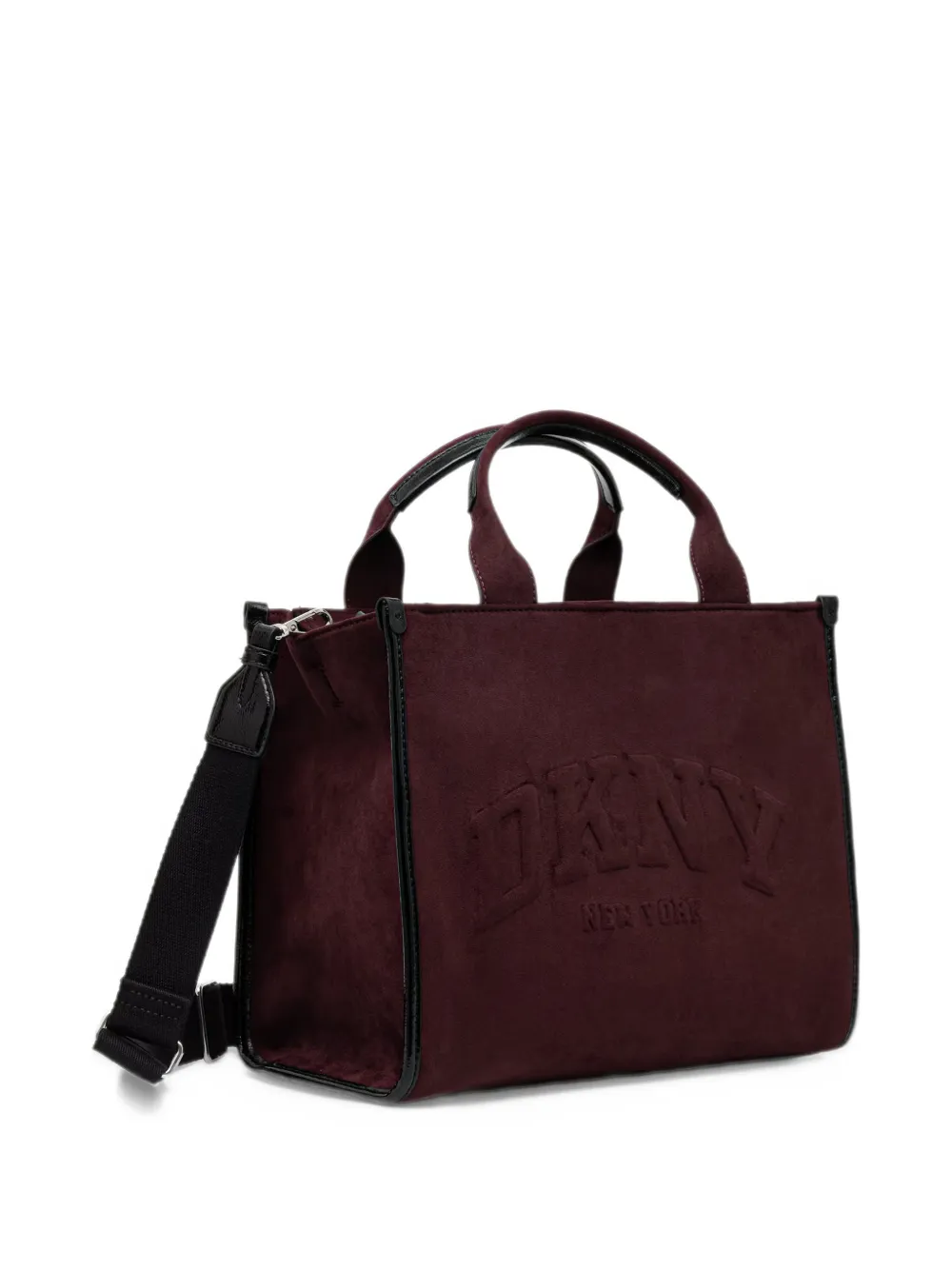 DKNY logo-embossed tote bag Rood