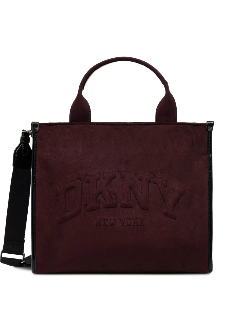 DKNY logo-embossed tote bag Rood