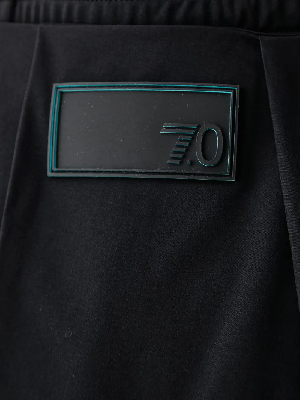 Ea7 Emporio Armani Geplooide mini-rok met bubbelzoom Zwart