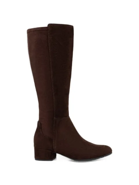 Dune London suede-effect knee-high boots