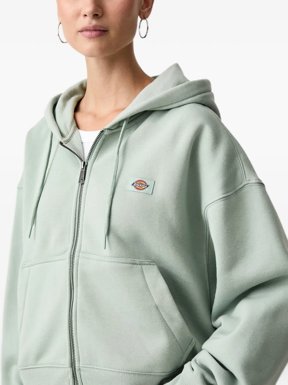 DICKIES Hoodie met logopatch Groen