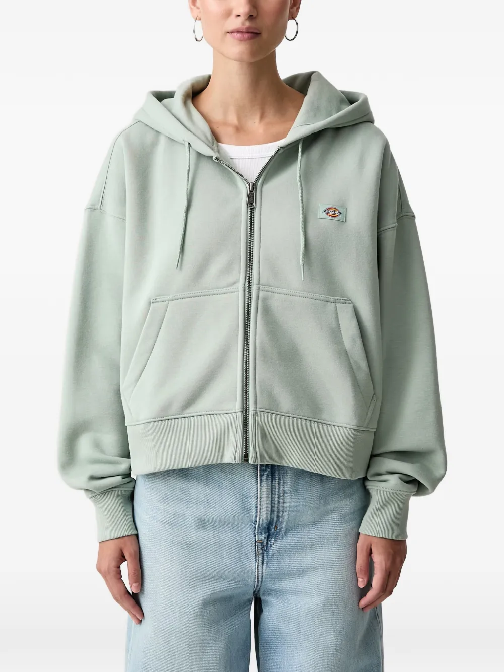 DICKIES Hoodie met logopatch Groen