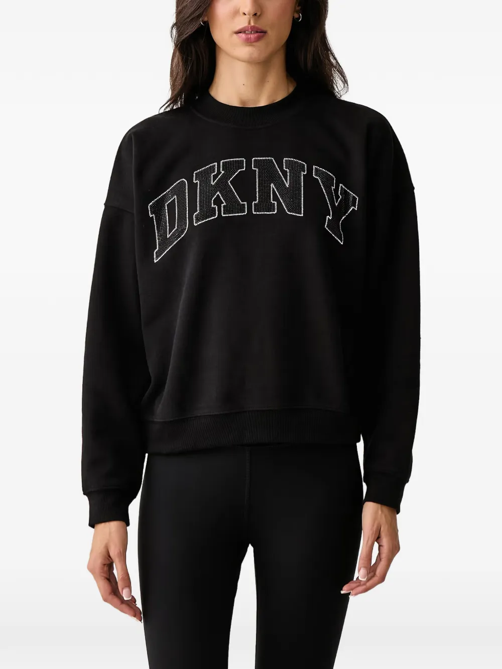 DKNY logo-embellished sweatshirt Zwart