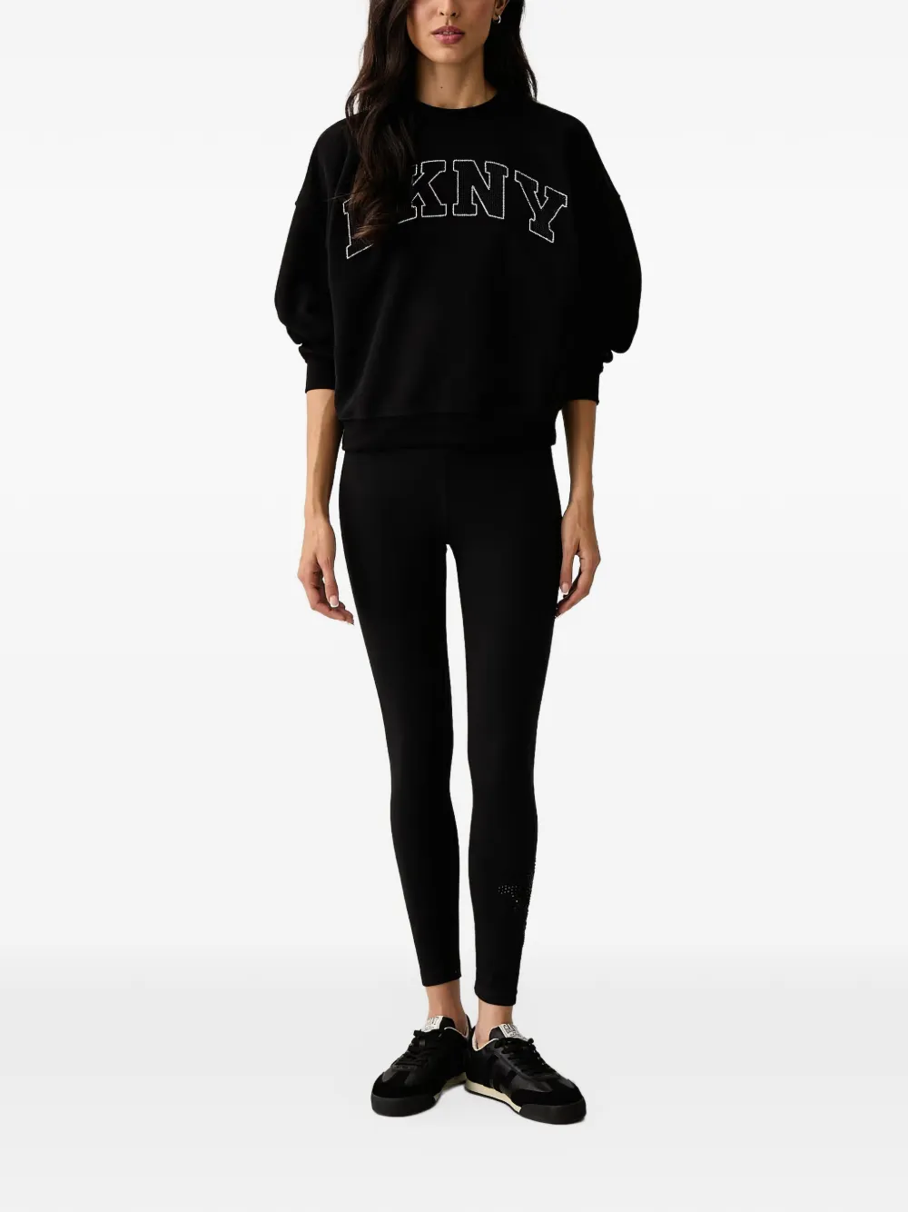 DKNY logo-embellished sweatshirt Zwart
