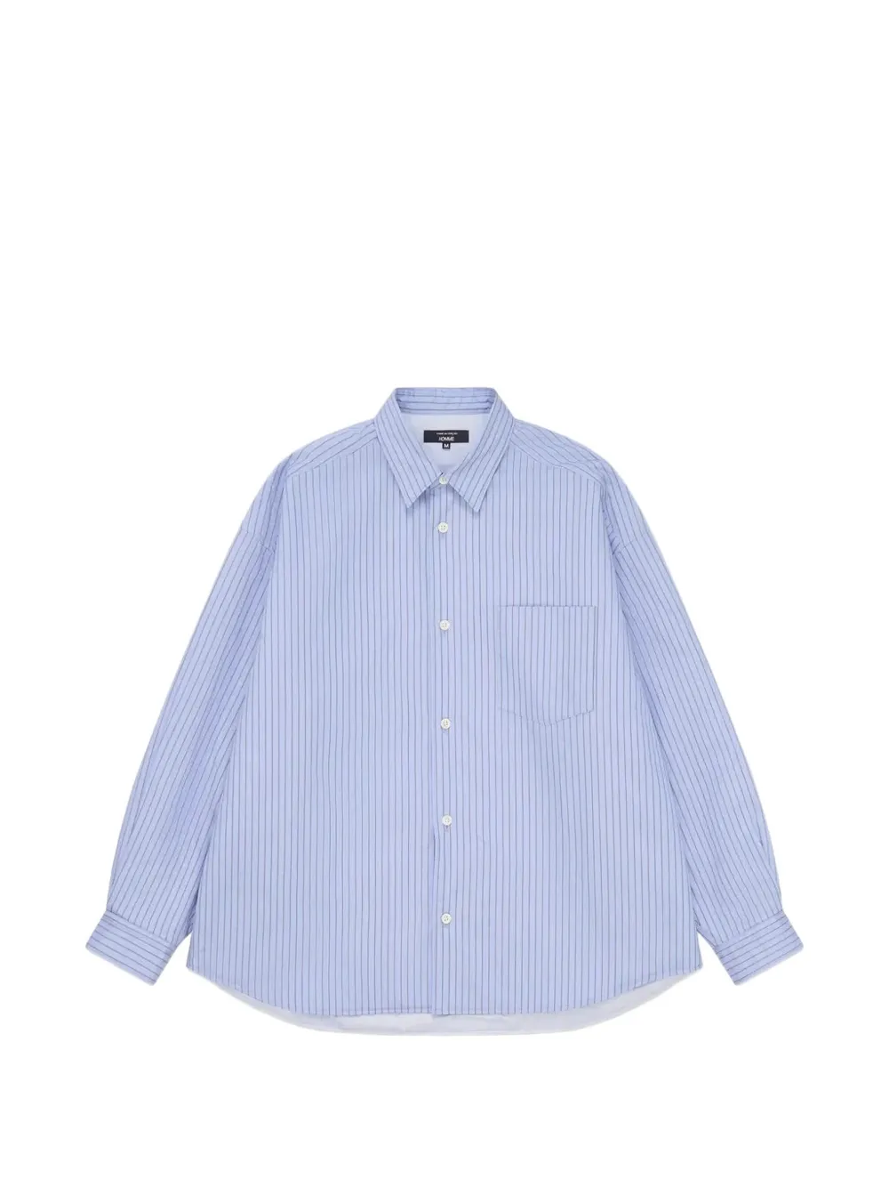 Comme des Garçons Homme striped-print long-sleeve shirt Blauw