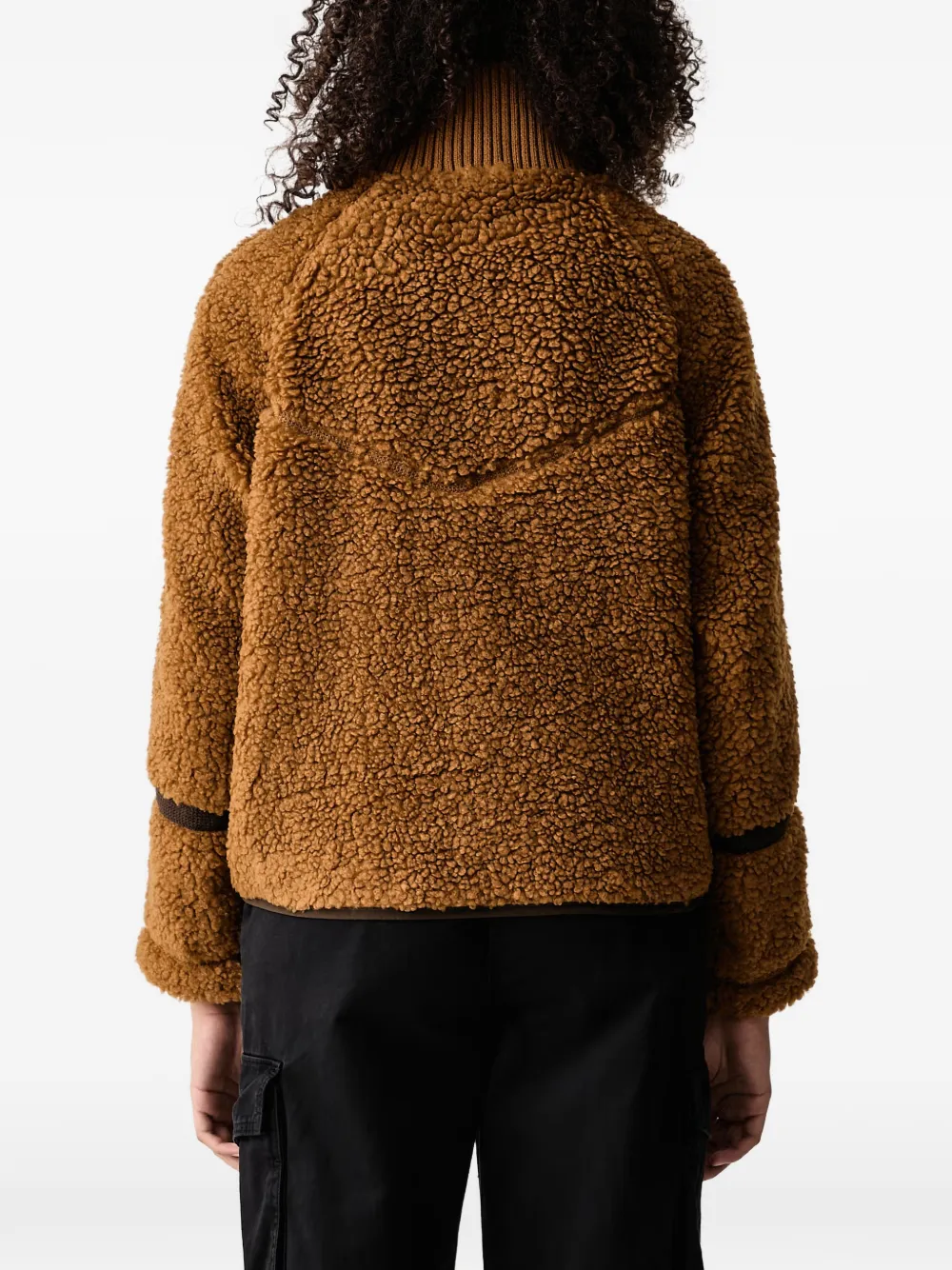 Napapijri fleece-texture zip-up jacket Bruin