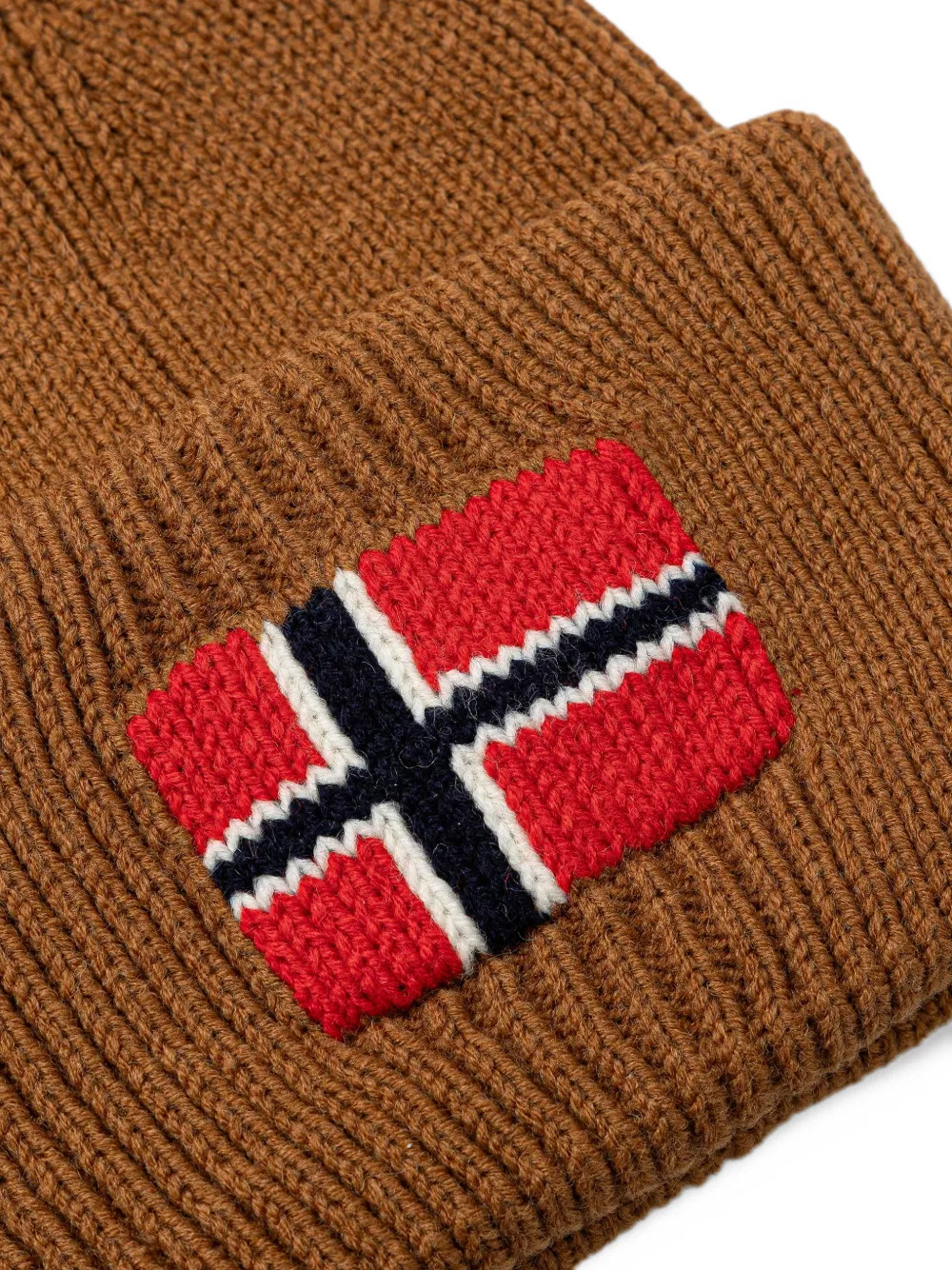Napapijri Evei ribbed-knit beanie hat Bruin