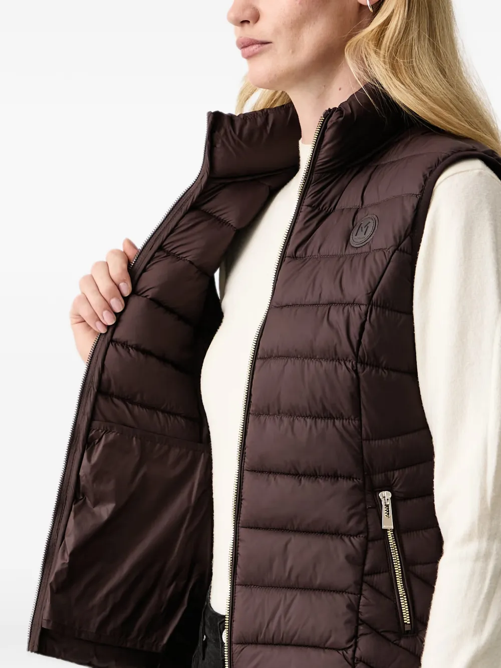 Morgan Gewatteerde bodywarmer Bruin