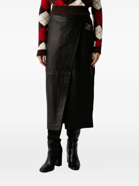 Mos Mosh MMVela leather midi skirt