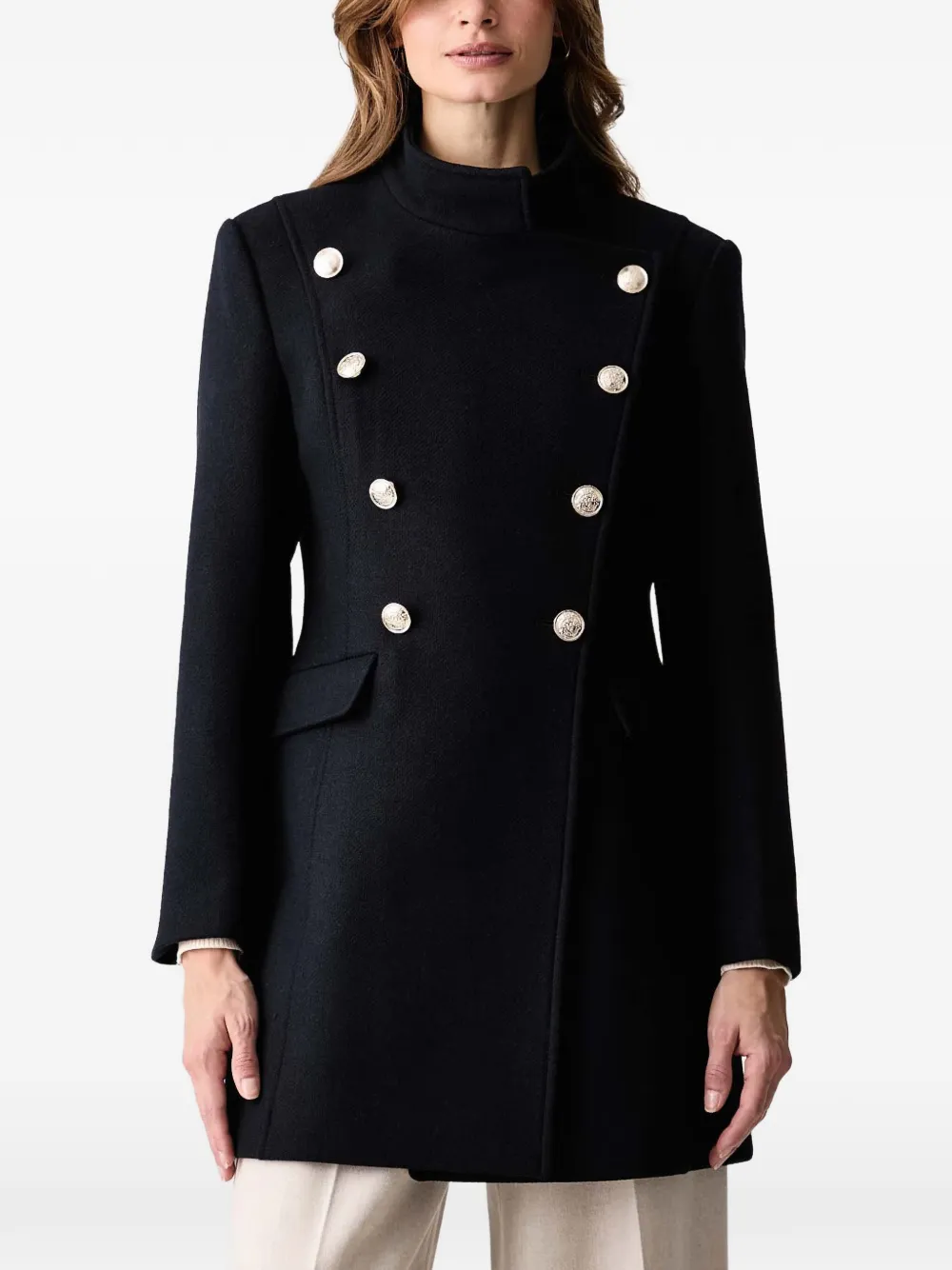 Morgan double-breasted coat - Blue