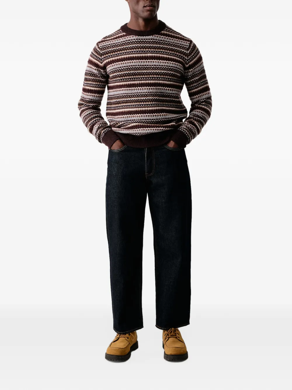 Mos Mosh MMGLaporte Pence sweater Bruin