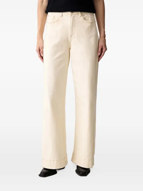 Morgan belt-loop straight-leg jeans