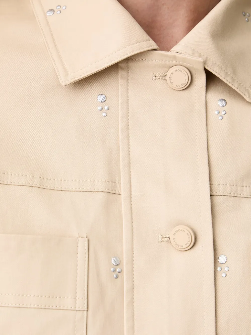 Morgan Cropped jack Beige