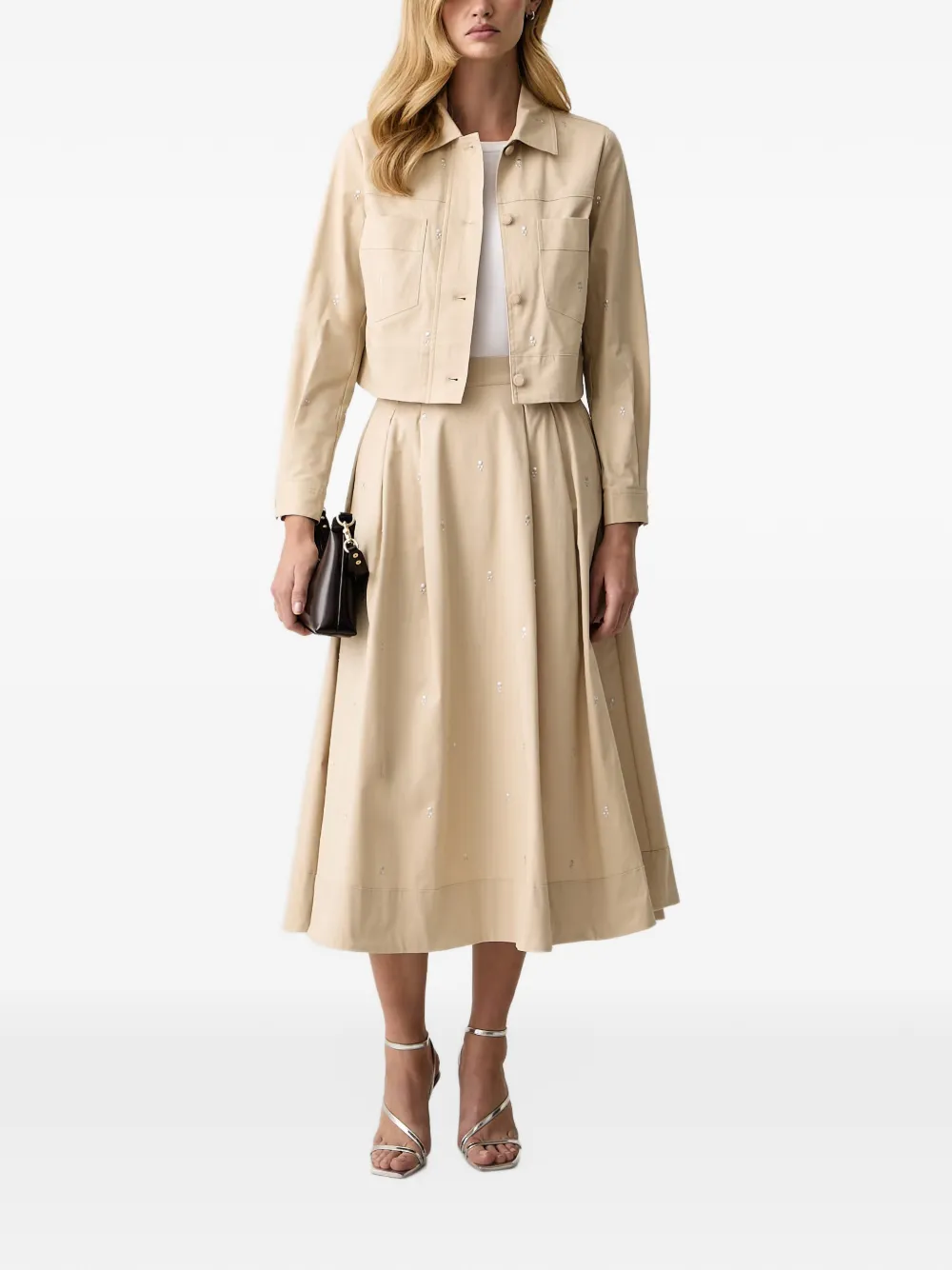 Morgan Cropped jack Beige