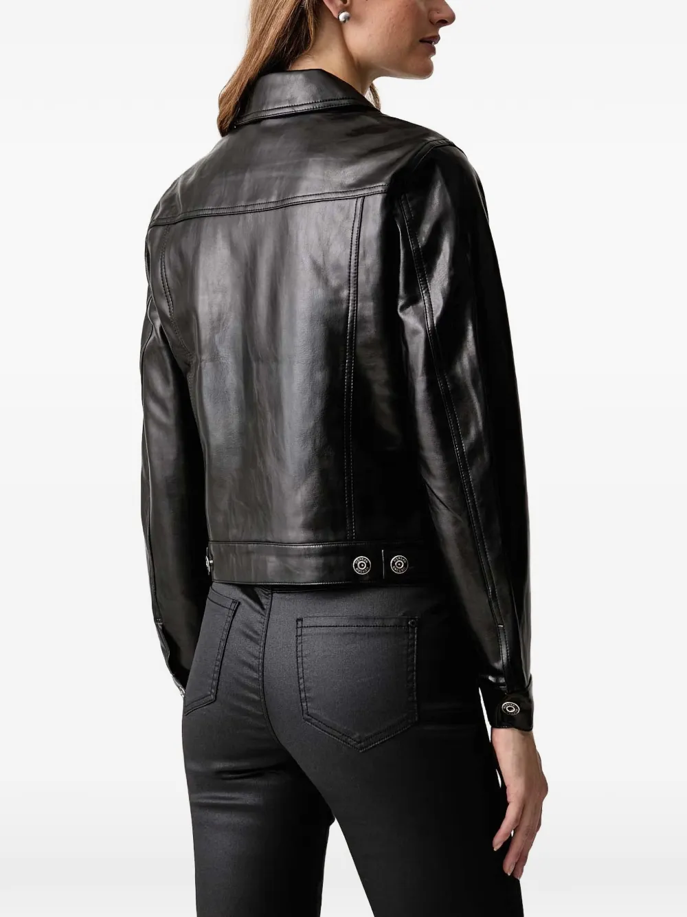 Morgan Button-up donsjack Zwart