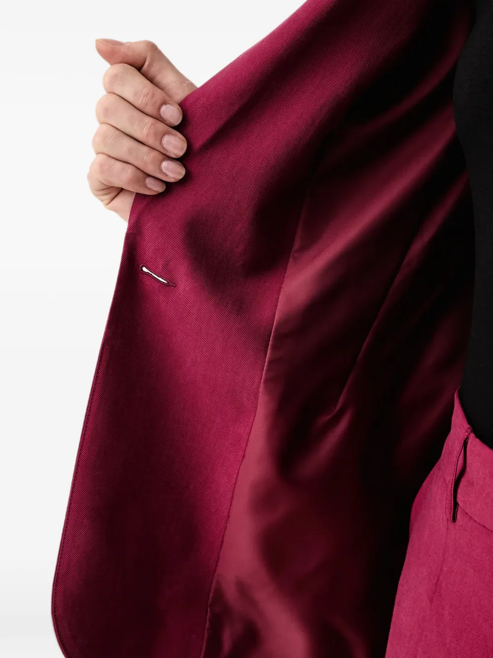 Morgan Blazer met enkele rij knopen Rood
