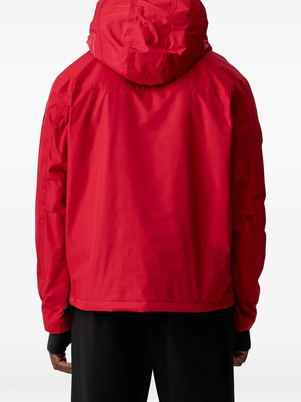Napapijri logo-patch hooded jacket Rood