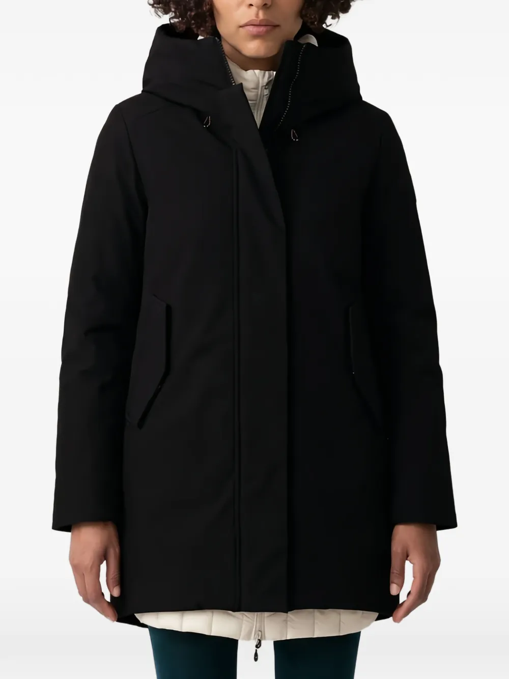 Save The Duck Nellie hooded parka coat Zwart