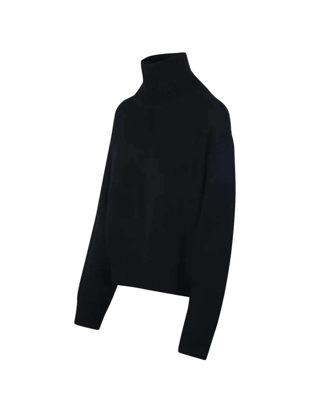 Lisa Yang cut-out roll-neck sweater Zwart