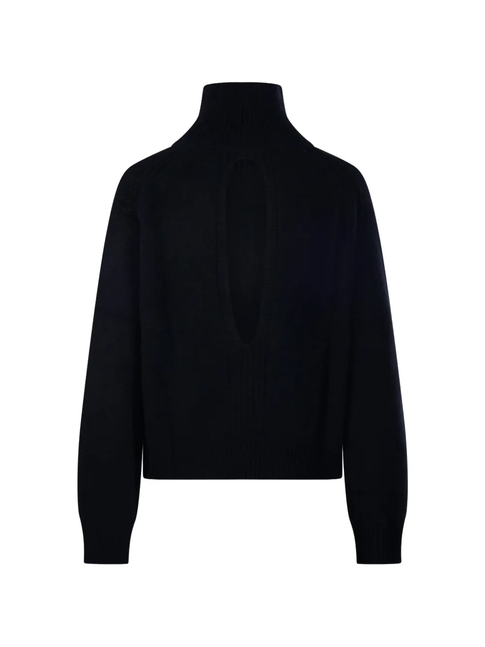 Lisa Yang cut-out roll-neck sweater Zwart