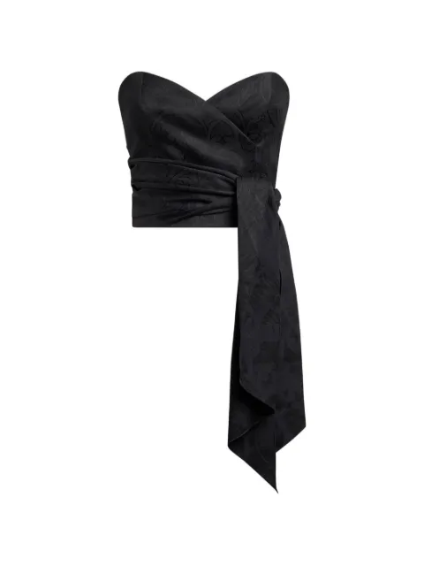 ETRO Bustier-Top aus Baumwollgemisch mit Damast-Motiv