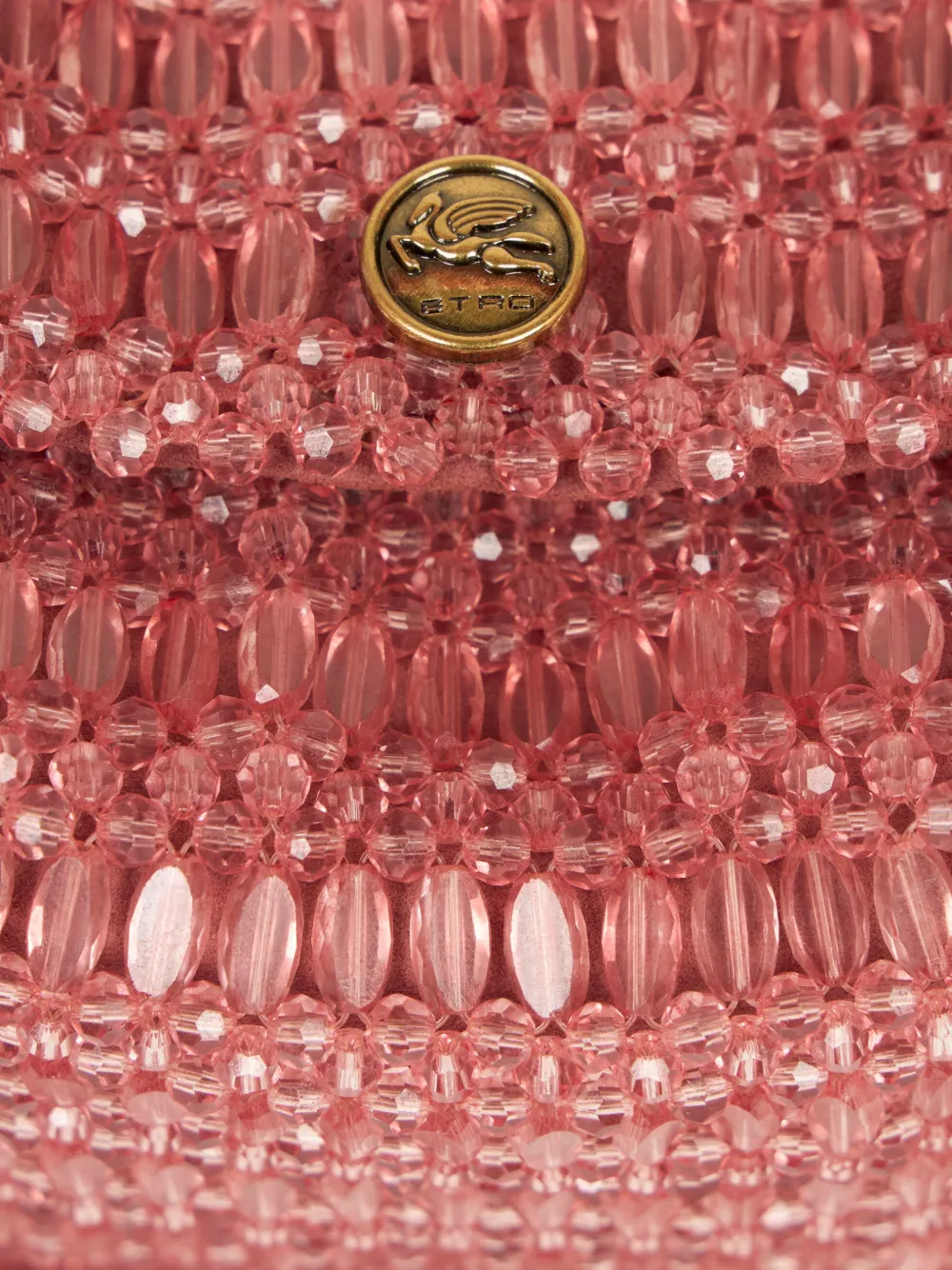 ETRO small Pony bag with embroidered-beads Roze