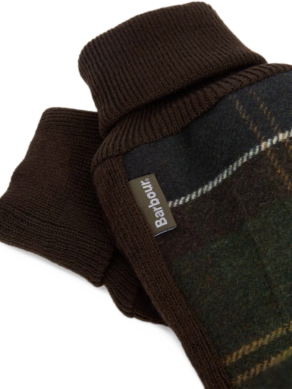 Barbour Hackney tartan gloves Bruin