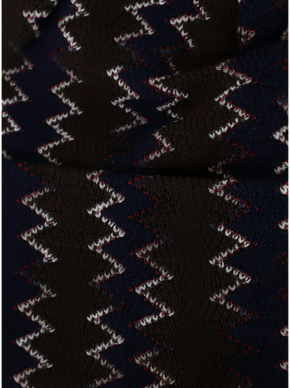 Missoni zigzag-knit wool beanie hat Bruin