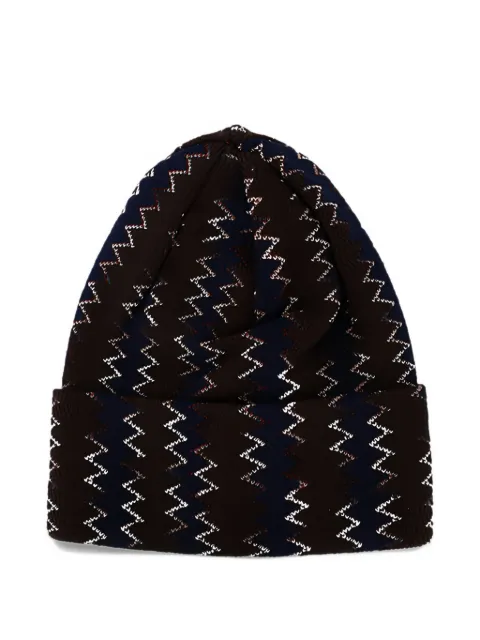 Missoni gorro tejido en zigzag