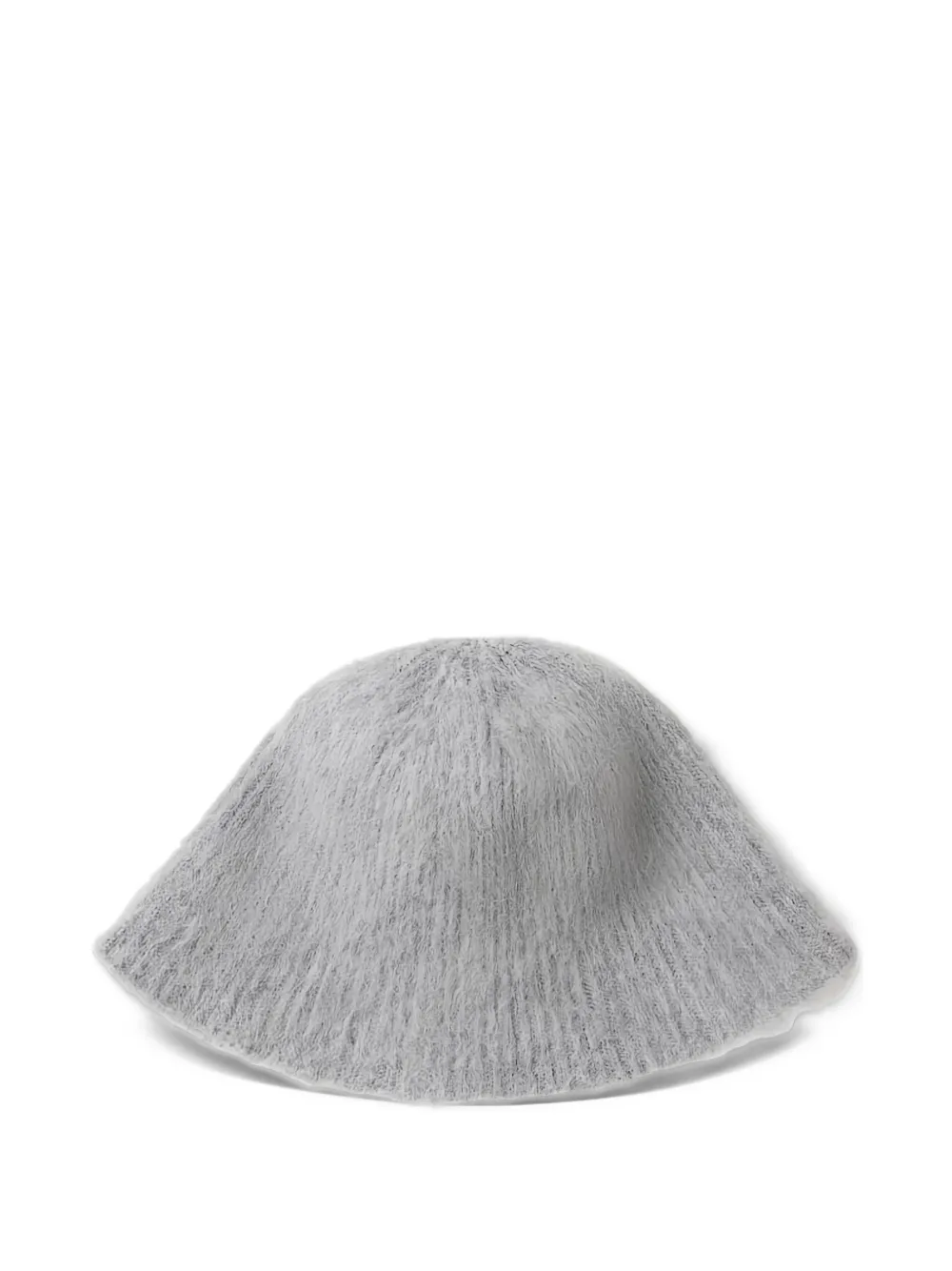 Drykorn Kapsika brushed ribbed-knit beanie hat Grijs